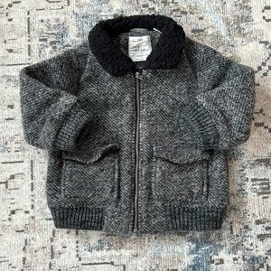 Zara baby boys zip up coat